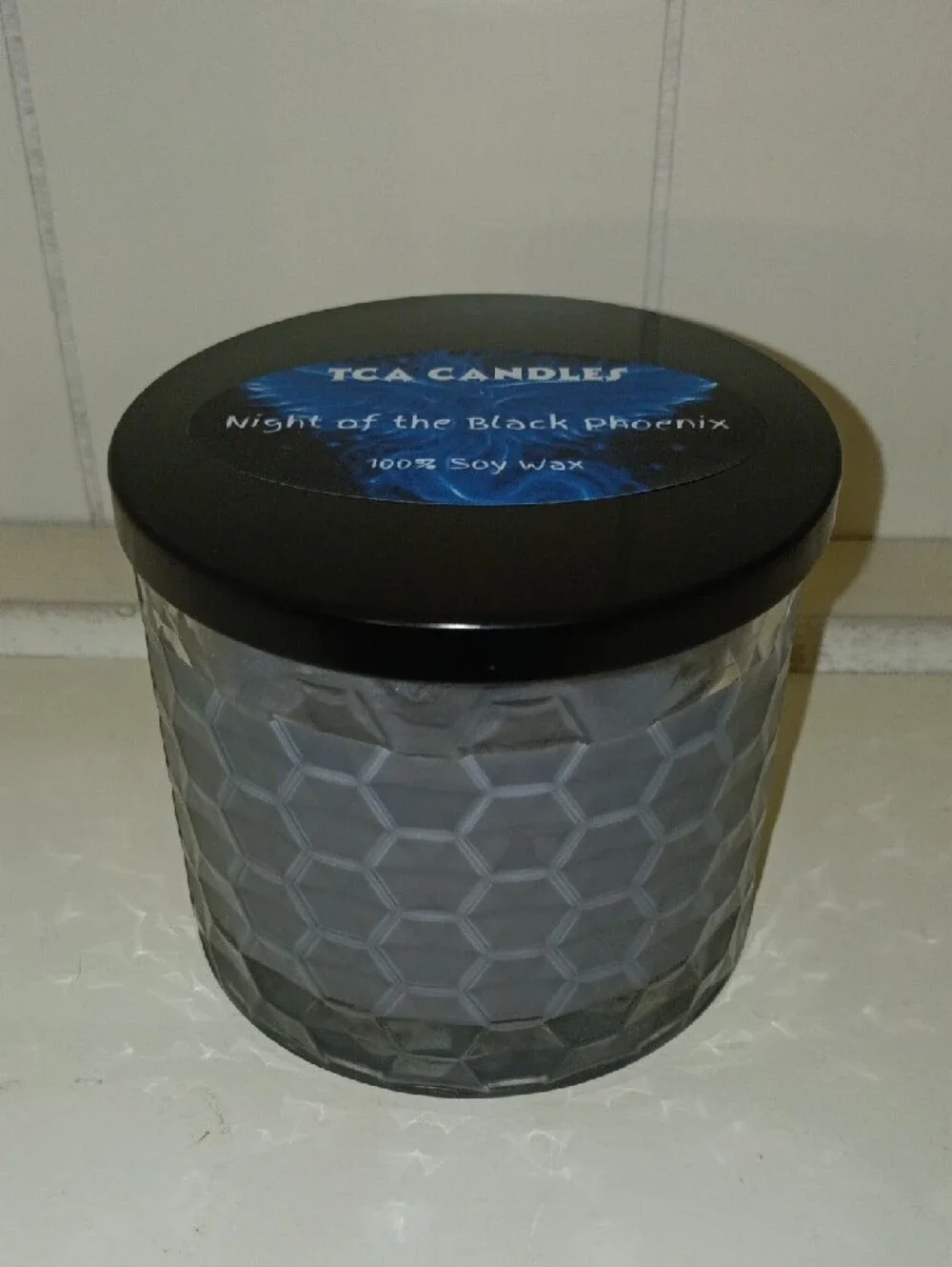 Night of the Black Phoenix Gray Decorative Soy Candle